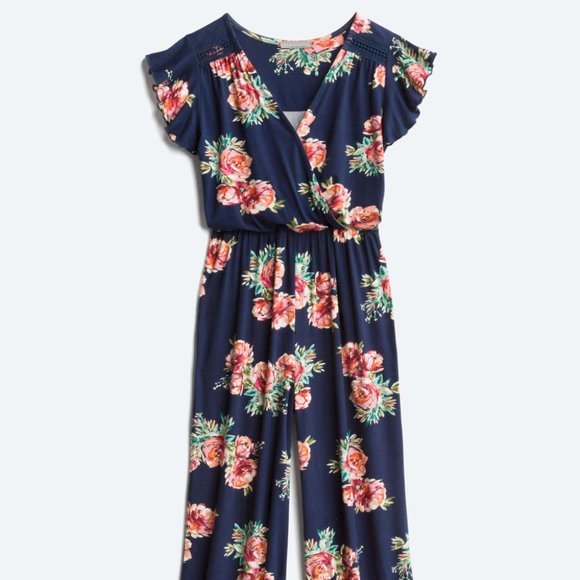 Valentina crochet trim knit jumpsuit Clearance